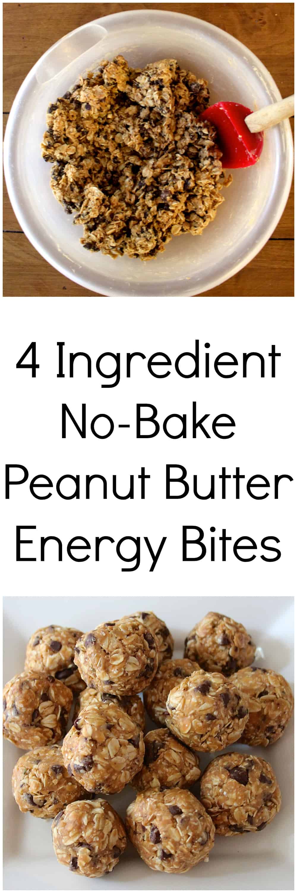 4-Ingredient Peanut Butter Energy Bites - Healthy Liv