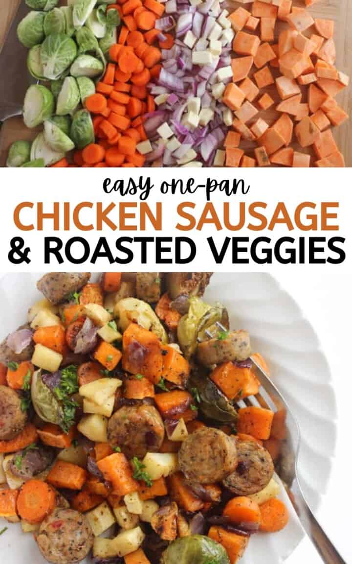 Easy One-Pan Chicken Sausage & Roasted Veggies - Healthy Liv
