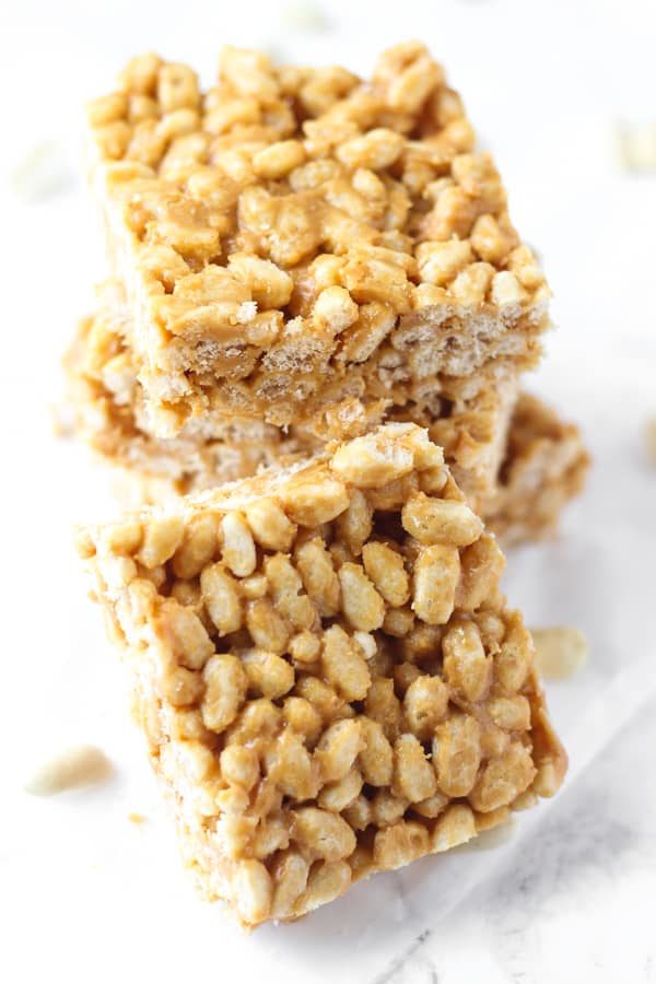 Peanut Butter & Honey Crispy Treats - Healthy Liv