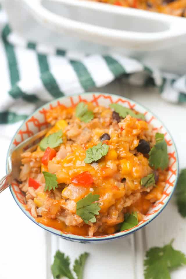 Mexican Cauliflower Rice Casserole - Healthy Liv
